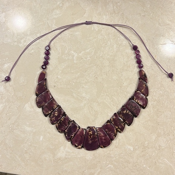 Purple Imperial Jasper Necklace - Picture 4 of 7